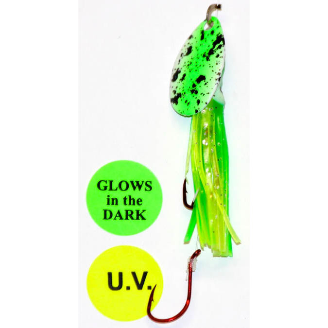 5CM UV/Glow Plankton Splatter Hoochie Lure